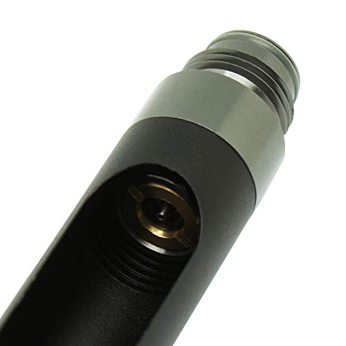 Gurlleu Paintball Quick Change 12G Co2 Valve Cartridge Adapter (Black And Silver W/ G1/2 Threads) #TOP7