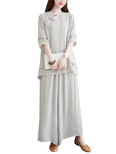 Conjunto de dos piezas para mujer para vestir elegante sin calor 4