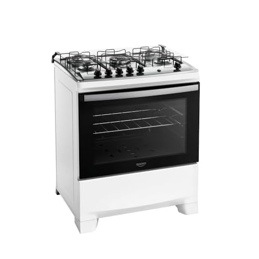 Fogão 5 bocas Dako Supreme Branco Mesa Inox