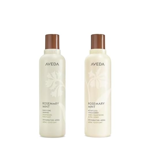 Aveda Rosemary Mint Purifying Shampoo and Conditioner Set | Clarifying Shampoo and Lightweight Conditioner Set for Normal to Oily Hair | Fine to Medium Hair Types | Includes 2 Full Size Products