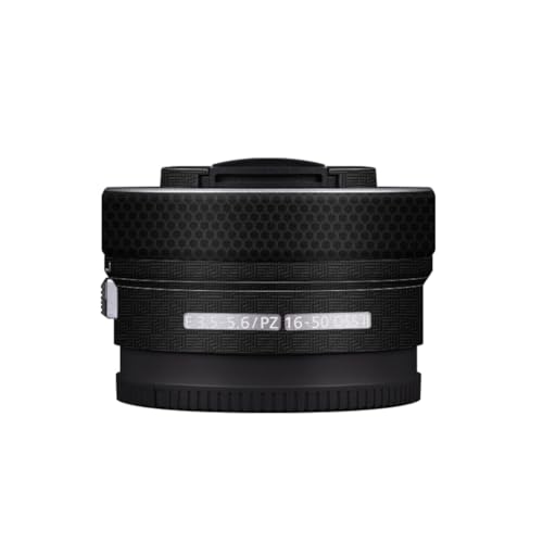Autocollant en vinyle Sony E 16-50 mm II film de protection anti-rayures pour objectif noir