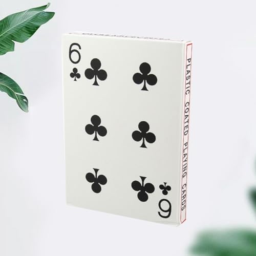 Große Spielkarten Vergrößert Pokerkarten für Zuhause Büro Bar Robustes Kartenspiel mit Praktischem Format für Familien Freizeitspaß Langlebig und Handlich – Bild 7