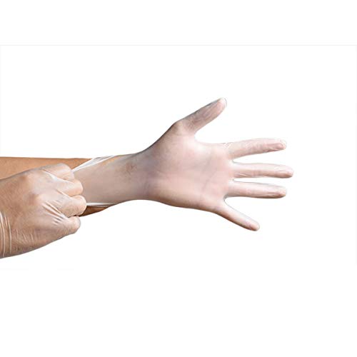 Preisvergleich Produktbild CHRONSTYLE 100 Stück Nitril Einweghandschuhe Einmaldhandschuhe Latexfrei Handschuhe - Handy-Touchscreen-Design Haushalt Küche Catering Abdichtung Schönheitssalon Zahnmedizin (Transparent, XL)