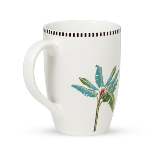 Image of Vistas Palm Ceramic Large Mug Set of 2 for Coffee, 350ml Each | Microwave & Dishwasher Safe Coffee Mug | Matte Finish Coffee Cup | Mug Set, Perfect for Every Occasion, Coffee Cups & Mugs