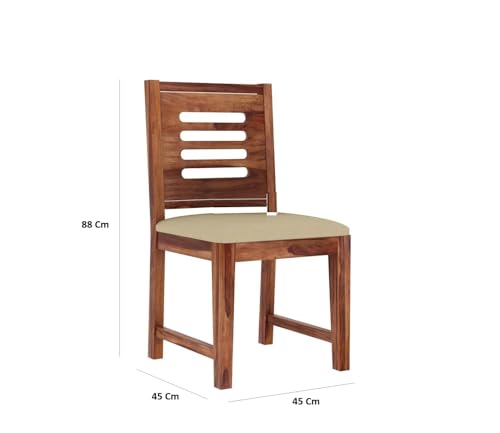 Image of AS Arts Sheesham Wood Dining Table Set of 4 | Dining Set of 4 Seater Wooden | Solid Wood Dining Set with Chair | Honey Finish