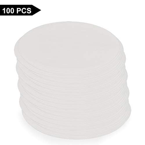 Image of stonylab Qualitative Filter Paper Circles, 180 mm Diameter Cellulose Filter Paper with 20 Micron Particle Retention Medium Filtration Speed, Pack of 100