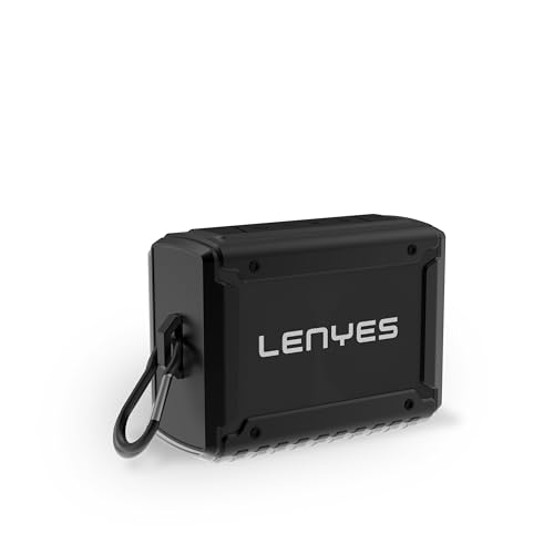 Image of Lenyes S221 Bluetooth Speaker | 10W Output | 360 Sound | 3H Playtime | Bluetooth v5.0 | AUX /TF /USB | TWS Pairing | Type-C Charging | Carry Hook (Black)