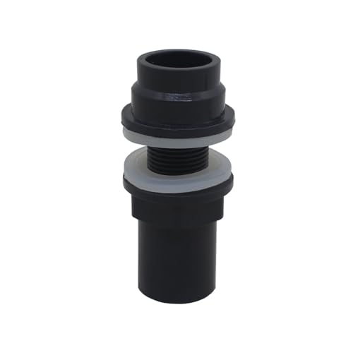 OemClima Raccord de traversée de paroi en PVC, 32mm Diamètre intérieur, Connexion murale, 5cm x 5cm x 10cm, Noir