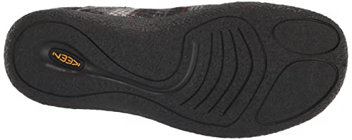 Keen Women's Howser 3 Slide Comfy Durable Slippers, Black Plaid/Steel Grey, 7 #TOP3