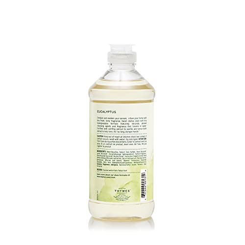 Image of Thymes Dishwashing Liquid Soap - Eco Friendly Dish Soap Liquid for Dish Washing - Kitchen House Essentials (Eucalyptus, 16 fl oz)