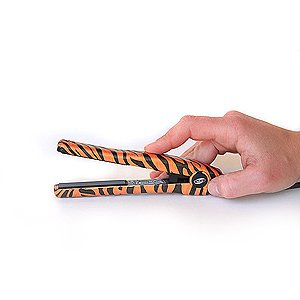 ISO Mini Silk 1/2 inch Travel Flat Iron Hair Straightener Tiger