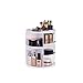 Produktbild SUQ Rotierende Beauty-Organizer, Make Up Kosmetik Organizer, 360°Drehbar Spinning Halter, Schmink Aufbewahrung Kosmetikbox für Dresser Schlafzimmer Badezimmer (Weiß)