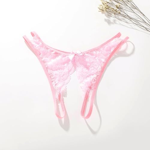 Image of Women Sexy Panties Plus Size Underwear Lace Thongs Low Rise G-String Cheeky Underpants