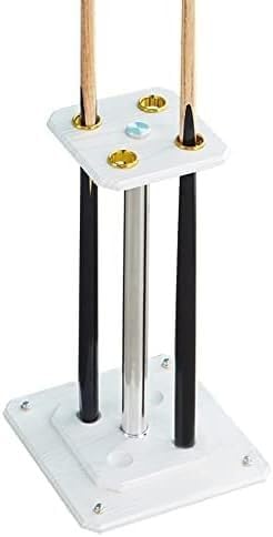 Billiards placement device Wooden Floor Standing Pool Cue Rack - Easy Assembly Billiard Cue Holder For Table Accessories(White,4)