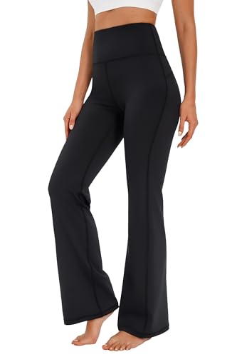 AFITNE Women's Yoga Pants Wide Leg Workout Leggings Flare Casual Lounge Pants with Pockets High Waist and Tummy Control2