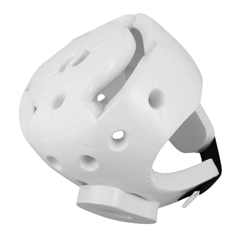 SOPOTUTU Casco de Taekwondo para Adultos Deportiva Transpirable Facial para Entrenamiento y Competiciones Talla XL Color Blanco