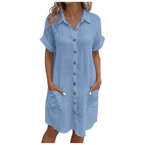 Robe t-shirt mi-longue femmes décontractée manches courtes été
