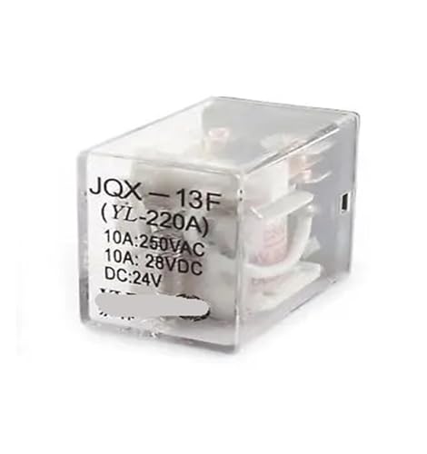 Relais DPDT JQX-13F à bobine DC 24V pour commutation stable