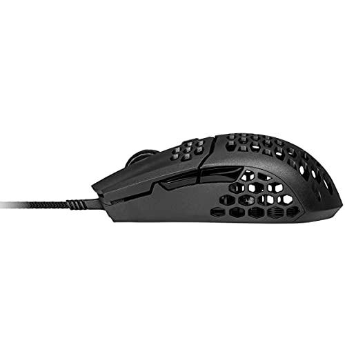 Cooler Master Mm710 Ultra Lightweight 53G Wired Gaming Mouse - 16000 Dpi Optical Sensor, 20 Million Click Omron Switches, Smooth Glide Ptfe Feet, And Ambidextrous Honeycomb Shell - Matte Black #TOP4
