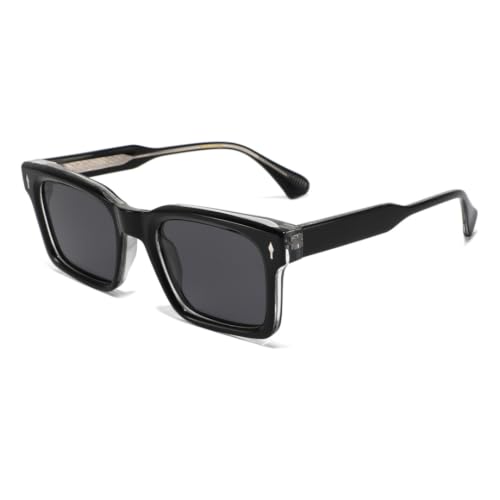 Lunettes de soleil polarisées homme tendance design clous beiges de qualité