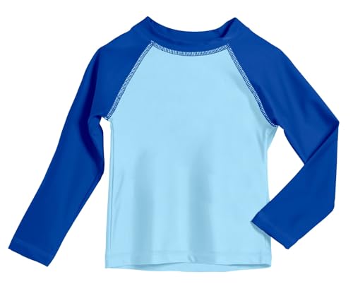 Image of City Threads Rash Guard for Boys SPF 50+ Made in USA, Long Sleeve Swim Shirt with Sun Protection, Toddler, and Youth Sizes