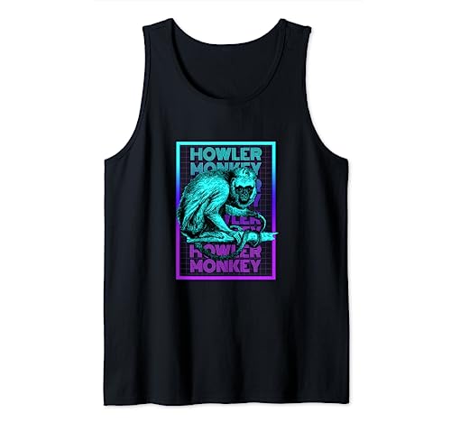 Mono aullador Howler Monkey Lover, retro, vintage Camiseta sin Mangas
