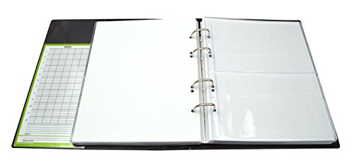 COLLECTOR - Ordner für Geldscheine im Format eines Buches mit 15 Seiten und 15 Trennwänden – sehr große Kapazität (Schwarz)