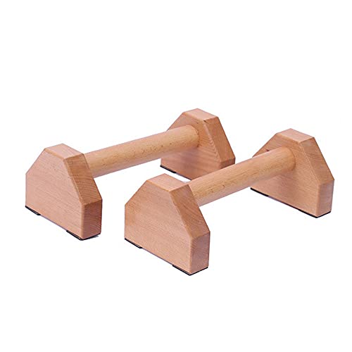 YuJoyYe プッシュアップバー 倒立バー 平行棒 2個セット 木製 腕立て伏せ 安定性 滑り止め 腕立てスタンド 逆スタンド 腕立てスタンド 筋力トレーニング 自宅 フィットネス スポーツ ダイエット 頑丈 耐荷重500kg