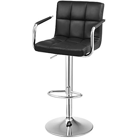 Taburete de Bar Songmics Regulable en Altura y Giratorio Cover