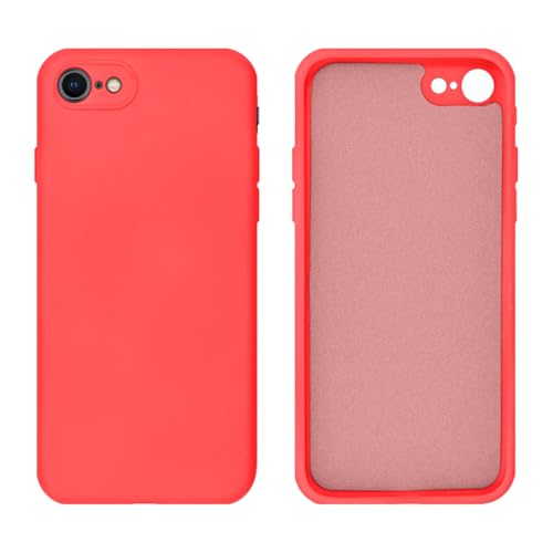 Capinha Compativel com iPhone 7, 8, SE 2ª e 3ª Geração Silicone Aveludado com Proteção de Câmera