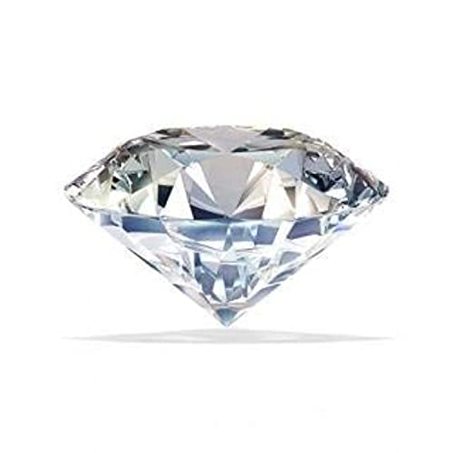 Image of Prajapatis Gems Natural Zircon 10 Ratti / 9.50 Carat Lab Certified Gemstone American Diamond, Cubic Zirconia Gemstone (Zircon /Jerkan Stone)