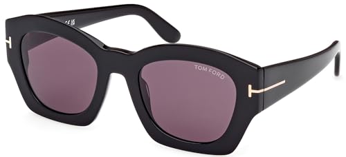Tom Ford GUILLIANA FT 1083 Shiny Black/Smoke 52/22/140 women Sunglasses