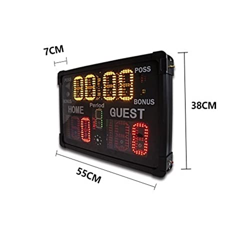 Marcador electrónico multifuncional LED para baloncesto miniatura 2