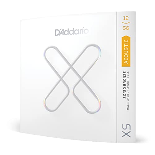 Cuerdas para guitarra acústica D´Addario XS, bronce 80/20, 12-56