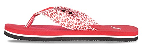 Image of SPARX Women SFL-558 Red White Flip Flops (Size - 8)