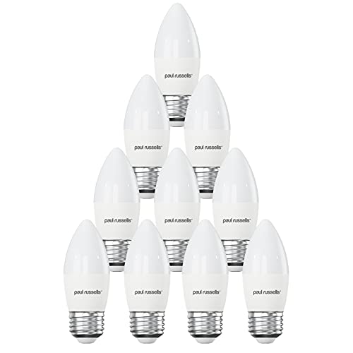 paul russells LED Light Edison Screw E27, 60watt Equivalent, 6.5W 806LM LED Bulbs, 2700K Bright Warm White