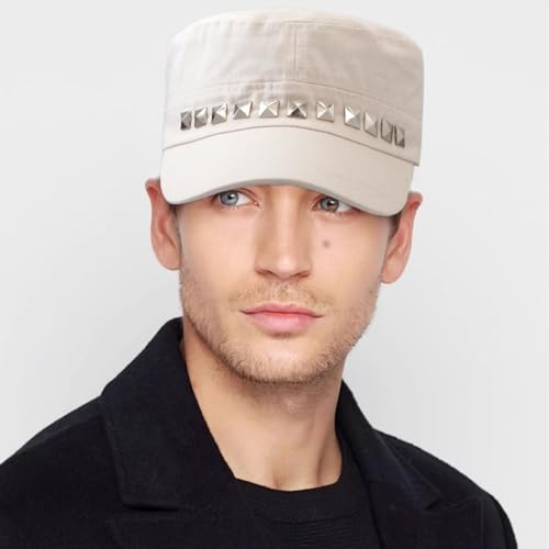 Gorra plana estilo militar cadet para hombres y mujeres miniatura 2