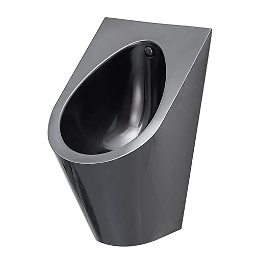 SSRURYWZ Wall-Mounted Male Urinal,Stainless Steel Smart Sensor Urinal Small Vertical Toilet for Bars, Shopping Malls, Scenic Spots,Clubhouses, Public Toilets, Ships (A)