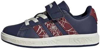 adidas GRAND COURT SPIDER-MAN EL K Unisex Çocuk Ayakkabı Düşük Taban (Futbol Dışı), dark blue/active maroon/off white, 37 1/3 - Görsel 1