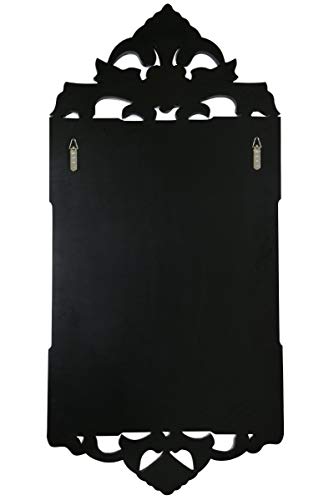 Mirror MirrorOutlet Large Antique Style Detailed Venetian Wall 4Ft X 1Ft11 (122cm X 59cm), 120x58, Silver