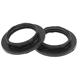 FDXGYH Lamp Shade Collar Rings 2pcs E12 Light Socket Ring Retainer Rings and Replacement Adapter(Black)