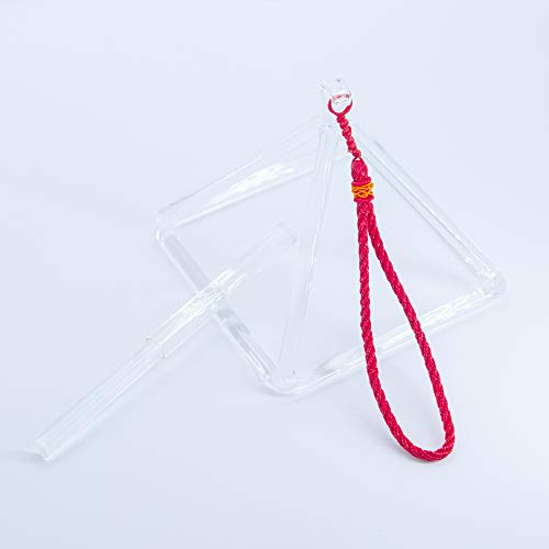 SoundChakra Slim Premium Crystal Glass Striker Mallet with Rubber for Crystal Singing Bowls, Crystal Harps, and Crystal Pyramids