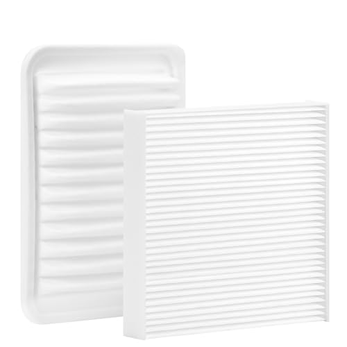 KEQGPCBE White Cabin Filter & Engine Air Filter Kit for