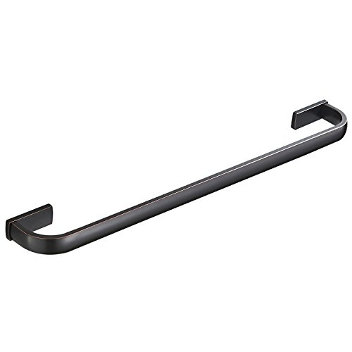 Celbon Toallero SUS 304 de acero inoxidable de una sola capa montado en la pared para baño, cocina, acabado negro