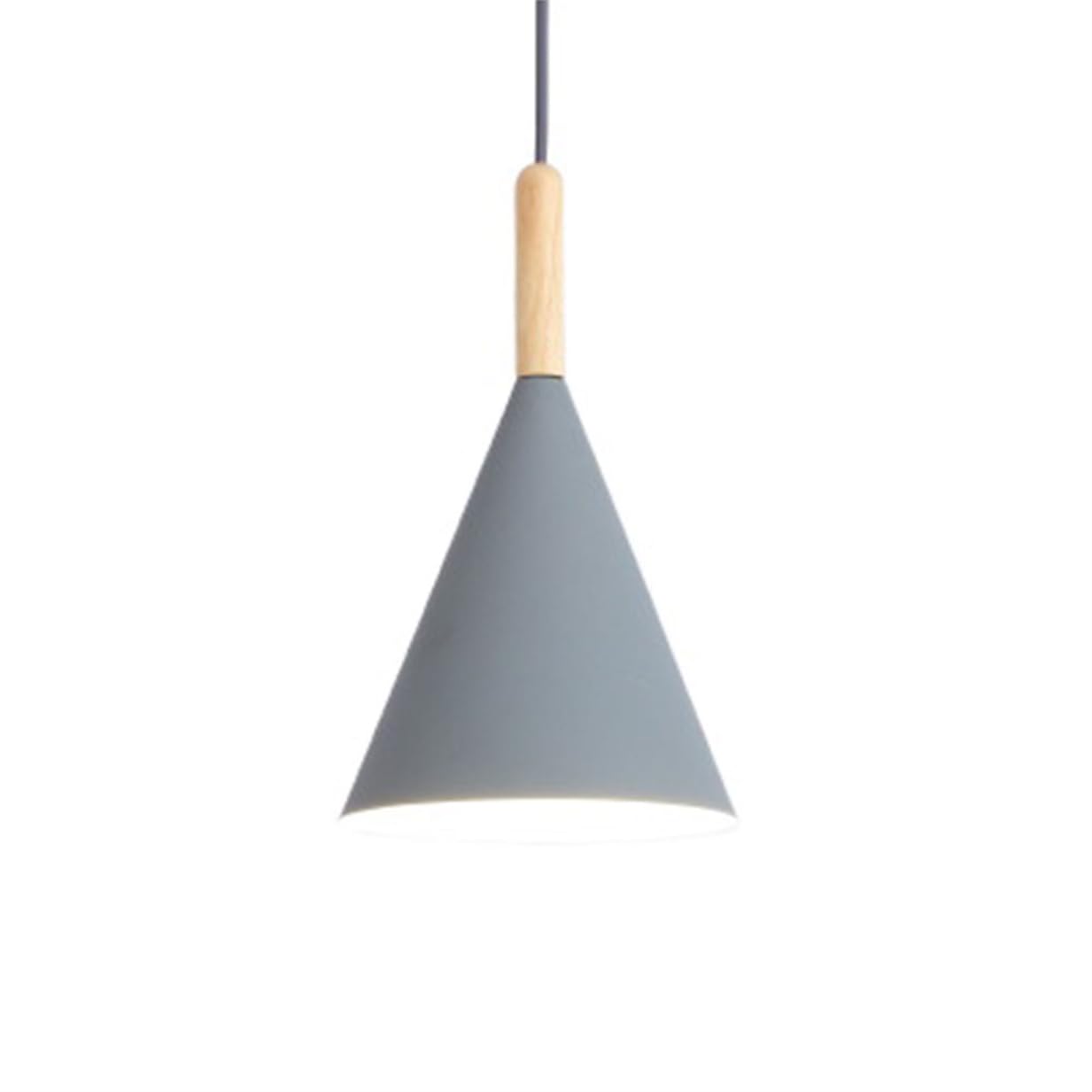 YGZPALH Modern Pendant Lights for Kitchen Island Hanging Pendant Lamp Foyer Lighting Fixtures Rustic Cone Shape Hanging Light for Kitchen Island, Dining Room, Hallway, Adjustable Cord