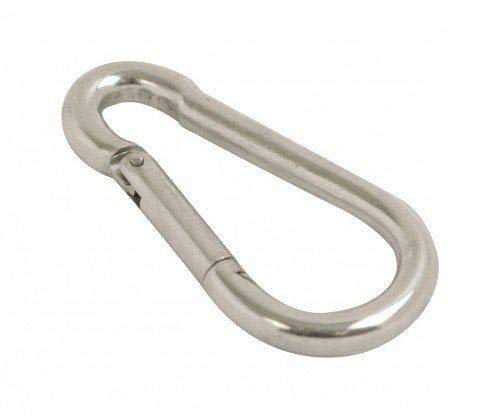 Gancho mosquetón, galvanizado, Surtido, Bzp Steel - 50 Hooks, M10 (3/8 Inch)