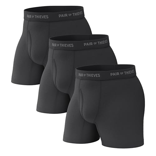Pair of Thieves Super Fit Men's Boxer Briefs – Soft, Breathable, Quick-Dry Underwear with 4-Way Stretch (2 & 3 Pack)