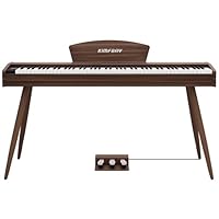 Amazon | KIMFBAY 電子ピアノ 88鍵盤 ハンマーアクション鍵盤 木製