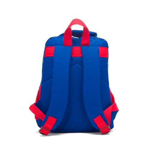 Ruz - Mochila pré-escolar Sonic de 30 cm com costas acolchoadas e alças ajustáveis, grande, azul, A2