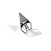 Climple Silver Paper Plane Pin Brooches for Men Women Fashion - Metal Origami Plane Brooch Pins for Party, Business Suits